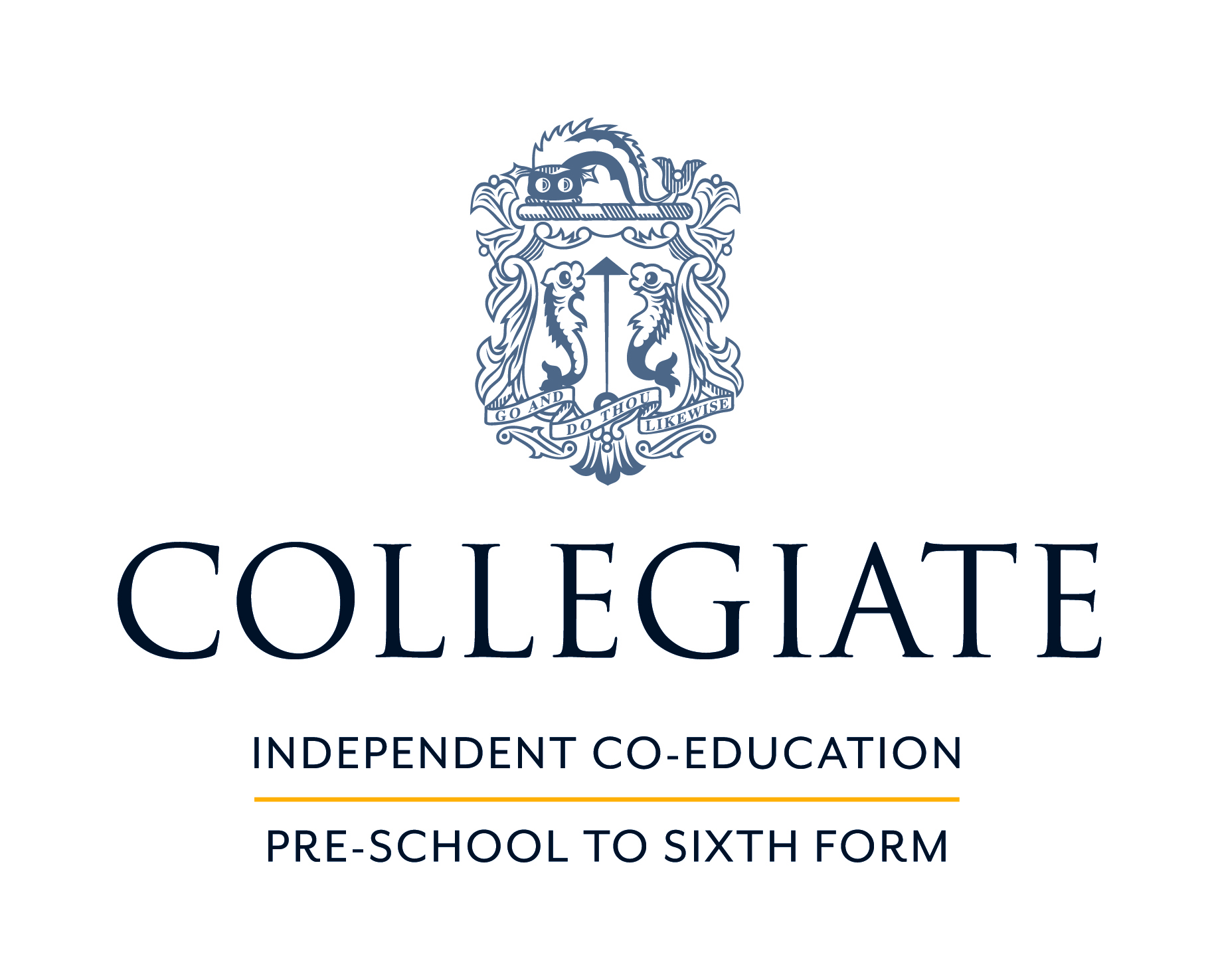 Collegiate School Bristol with crest and writing